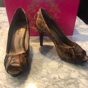 Candies Peek-A-Boo Toe Shoe